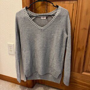 SO Sweater, Gray with Silver Accent Threads, Medium